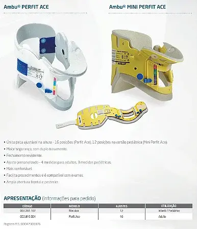 Colar Cervical Perfit Ace Adulto - Ambu
