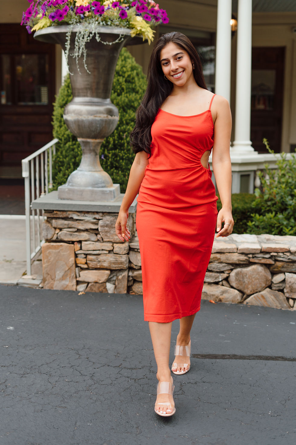 Thumbnail: Red Cutout Dress