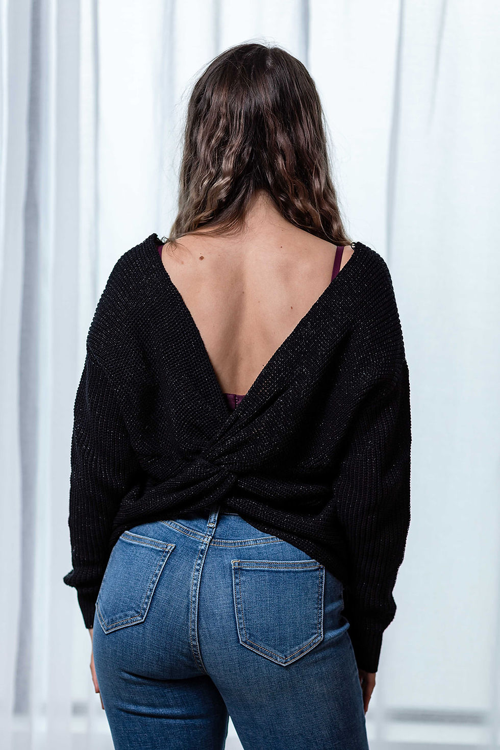 Thumbnail: Oversized Criss-Cross Sweater