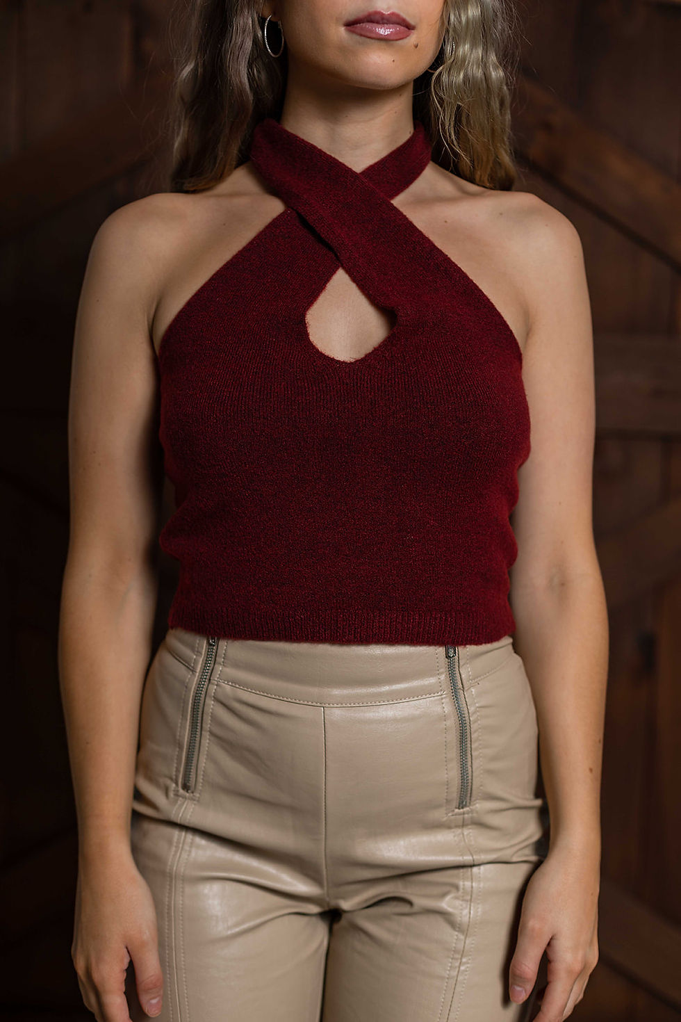 Thumbnail: Merlot Criss Cross Tank