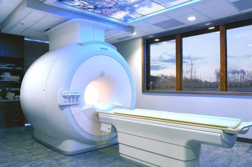 Your typical MRI machine will look something like this. Mine was on a truck!