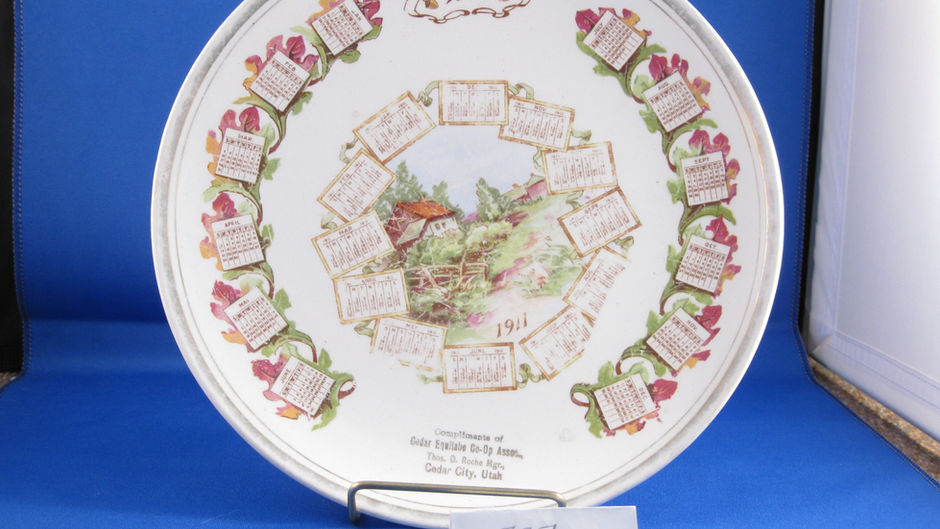 Calendar Plate - 1911 - 1912