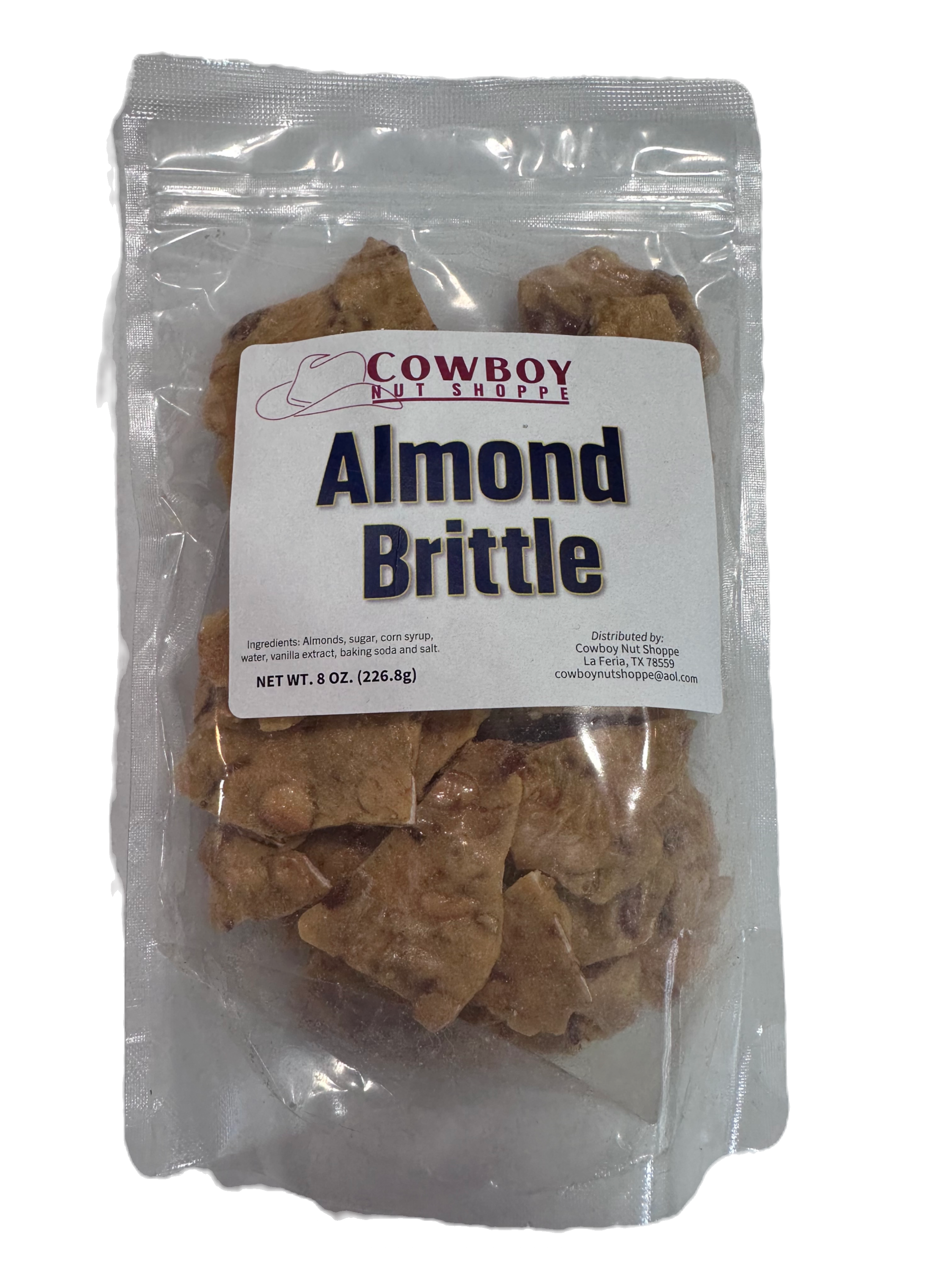 Almond Brittle 1/2 pound Bag