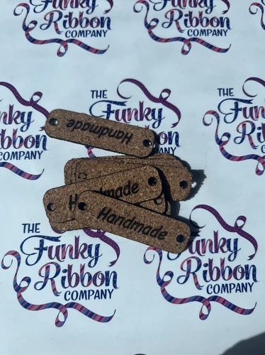 Corkscrew Labels Cork labels - Handmade design | The Funky Ribbon Company
