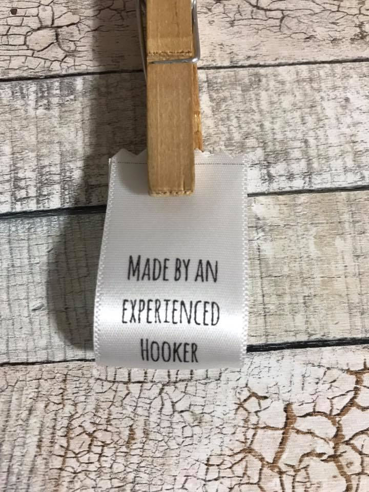 Sew in labels - Made by an experienced Hooker