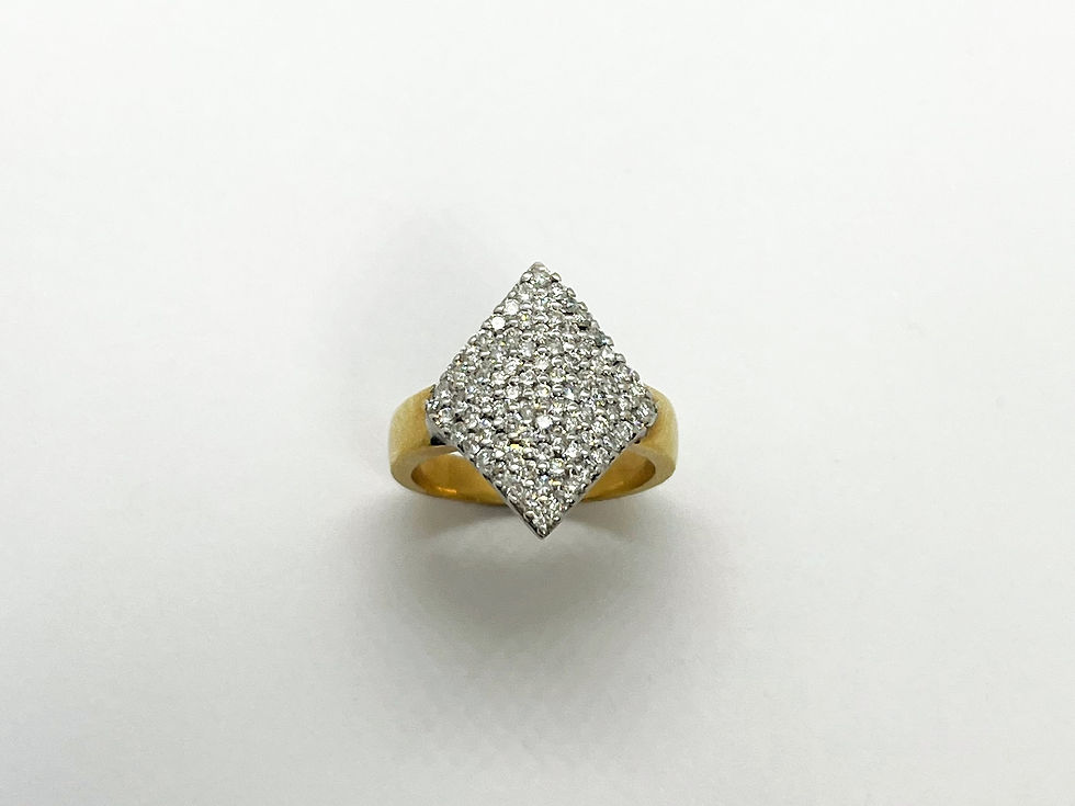 Anillo Bicolor Diamantes