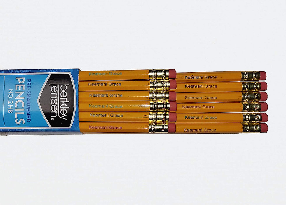 Engraved Pencils (Single Engraving - 12 count)
