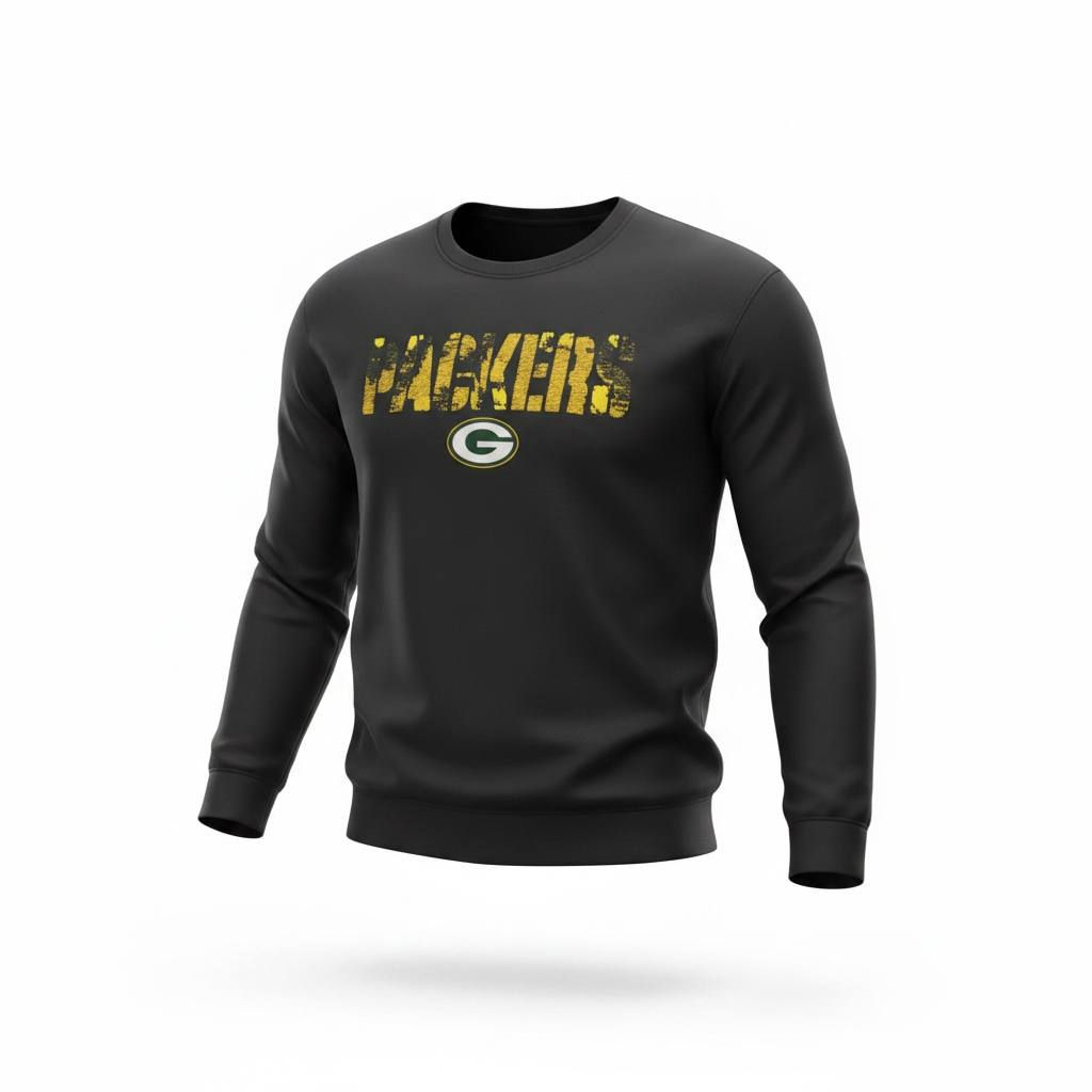 Green Bay Packers Color Scratch fleece pullover sweatshirt