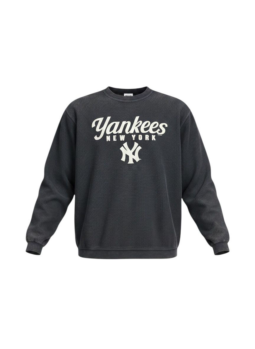 Thumbnail: Women’s New York Yankees G-III 4Her Comfy Cord Pullover  Sweat-shirt 