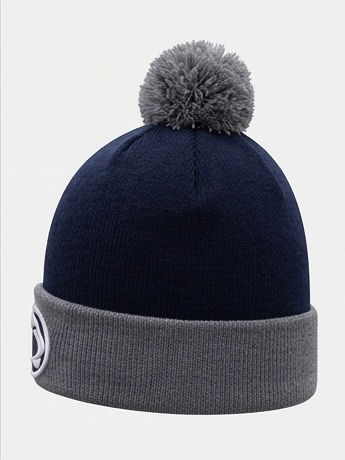 Thumbnail: Men's Top of the World Navy/Gray Penn State Nittany Lions Core 2-Tone Cuffed Kni