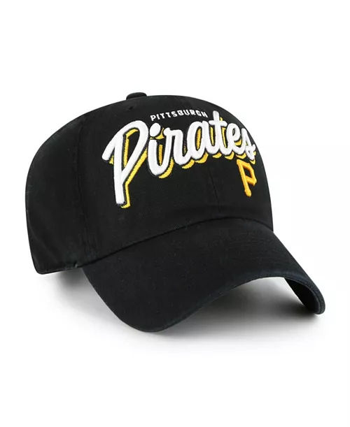 Thumbnail: Women's Black Pittsburgh Pirates Ariana Clean Up Adjustable Hat