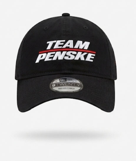 New Era Team Penske Nascar Racing Black 9Twenty Adjustable Strapback Dad Hat Cap