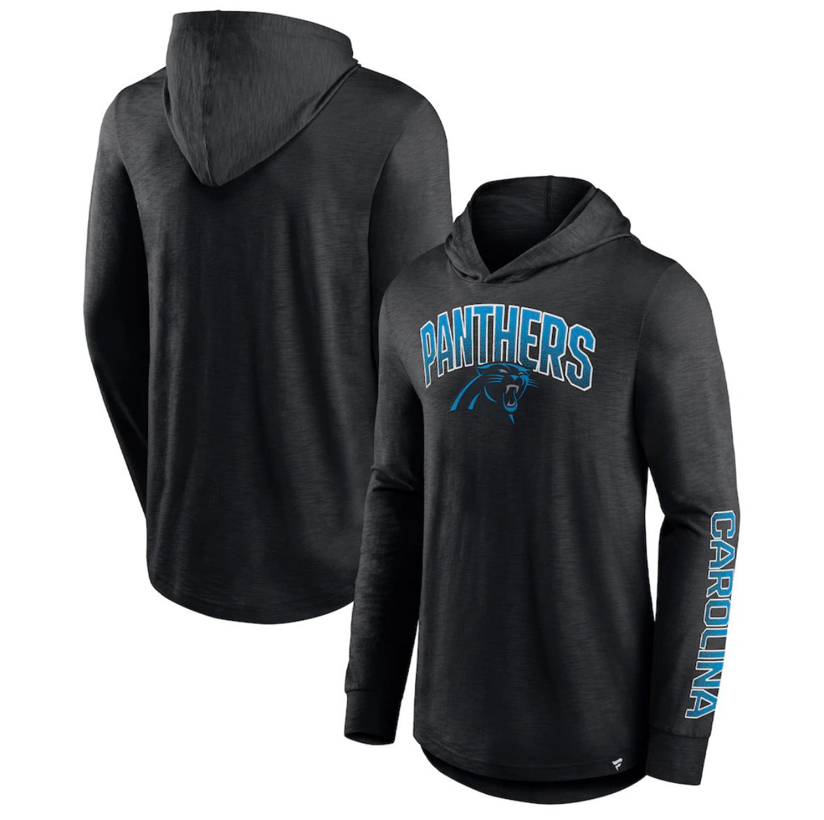 Men's Carolina Panthers Champion Black All Star Hooded T-Shirt