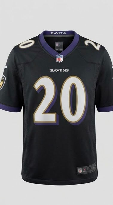Women's Baltimore Ravens Ed Reed Mitchell & Ness Black Legacy Replica Team Jerse