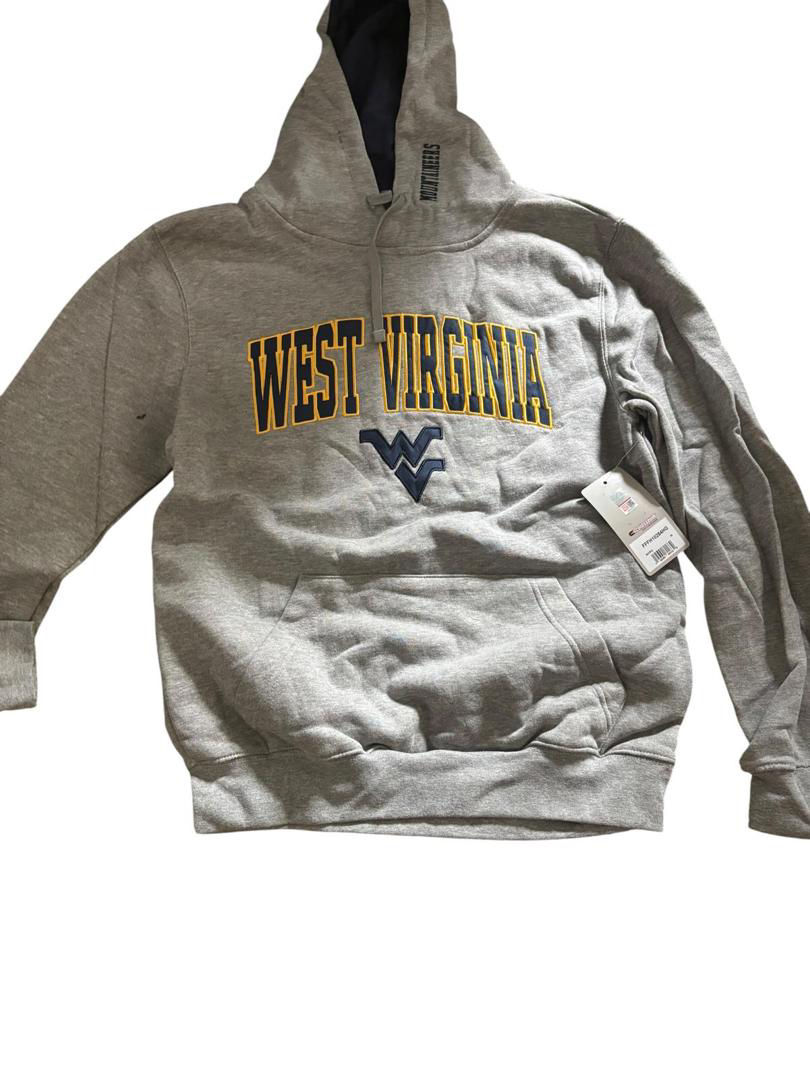 Thumbnail: West Virginia Mountaineers Colosseum Grey Pullover Hoodie