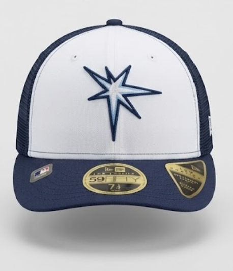 Men's New Era White/Navy Tampa Bay Rays 2023 On-Field Batting Practice 59FIFTY F
