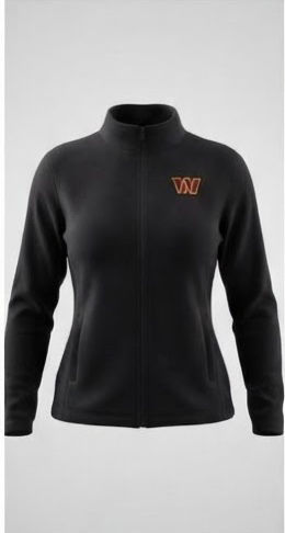 Women's Washington Commanders Black Links 2 Golf Full-Zip Jacket