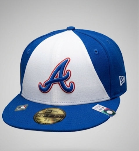 Atlanta Braves '47 Primary Logo Trucker Snapback Hat - Navy/White
