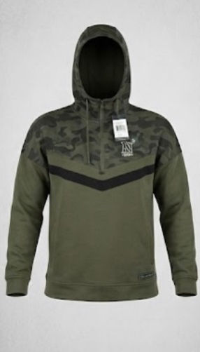 Navy Midshipmen Camo-Blocked Pullover Hoodie.