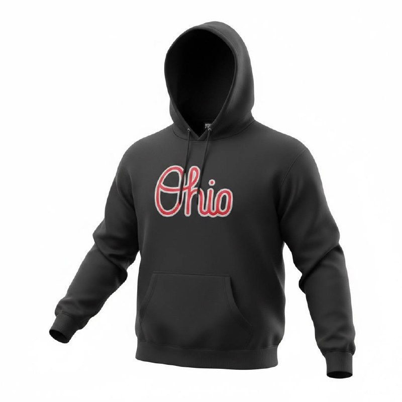 Profile Women's Black Ohio State Buckeyes Plus Size Notch Neck Team Pullover Ho