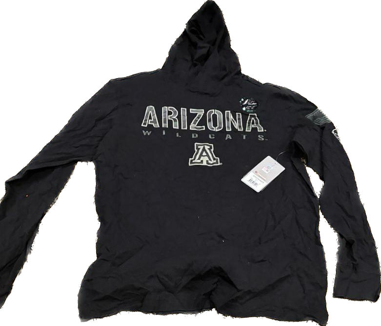 Thumbnail: Men's Colosseum Black Arizona Wildcats OHT Military Appreciation Hoodie Long Sle