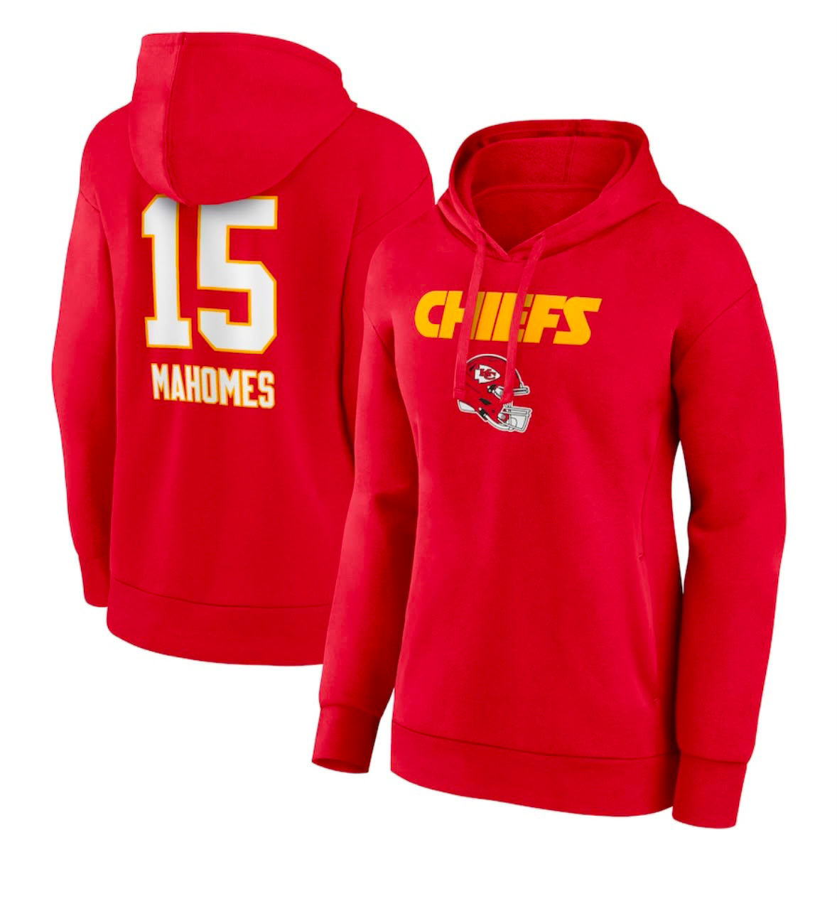 Kansas City Chiefs Personalized Name & Number Team Wordmark Pullover Hoo