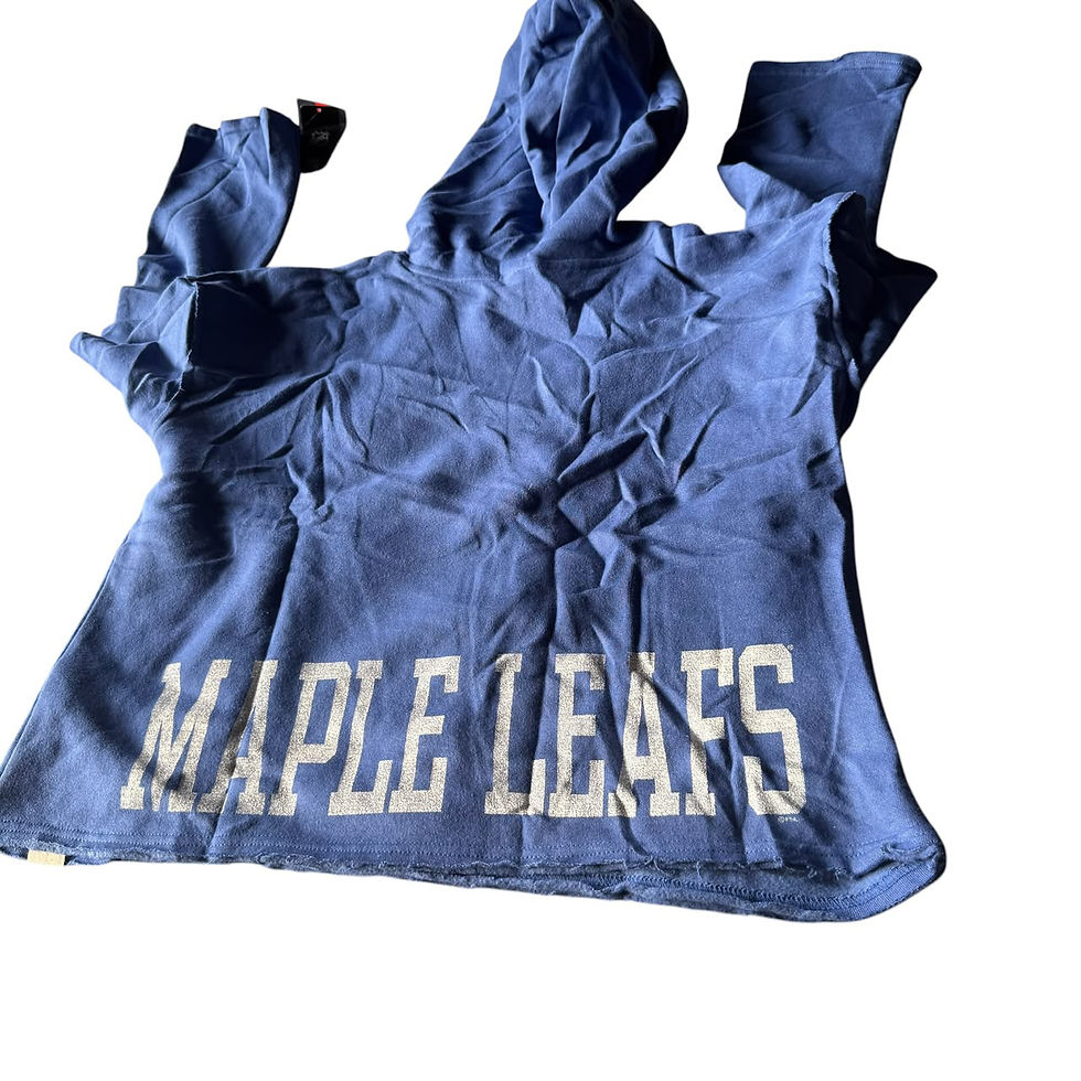 Thumbnail: Women's Toronto Maple Leafs Majestic Blue Plus Size Lace-Up Pullover Hoodie