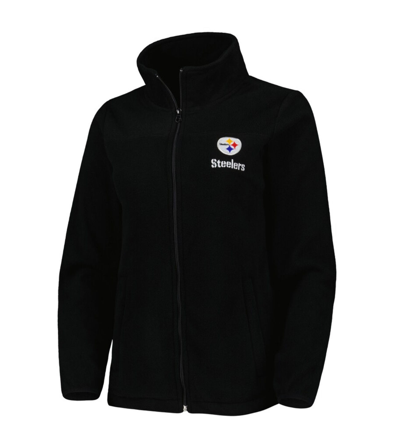 Pittsburgh Steelers Dunbrooke Black Hayden Polar Fleece Full-Zip Jacket