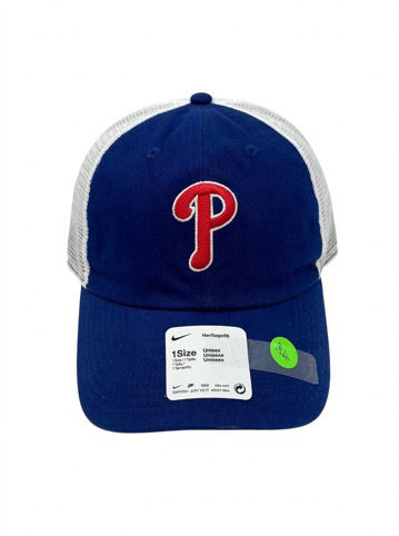 Philadelphia Phillies Nike Heritage86 Trucker Hat - Royal Blue - Red P Logo - Sn