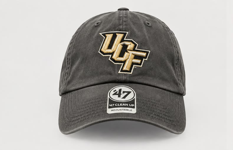 Men's Top of the World Heather Charcoal UCF Knights Team Logo Washed Adjustable