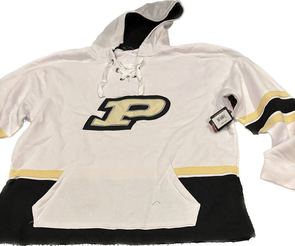 Thumbnail: Men's Colosseum Cream Purdue Boilermakers 2.0 Lace-Up Pullover Hoodie