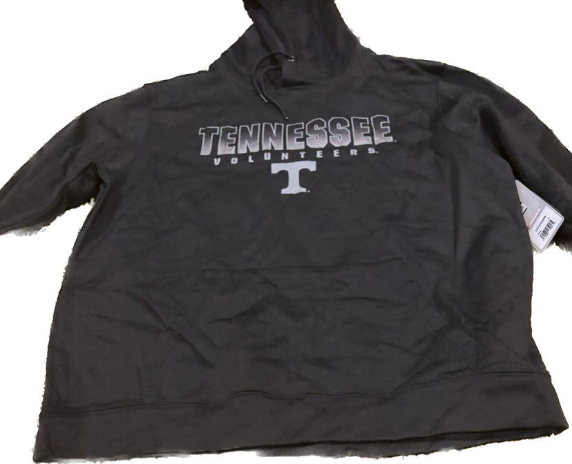 Thumbnail: Men's Colosseum Black Tennessee Volunteers Blackout 3.0 Pullover Hoodie