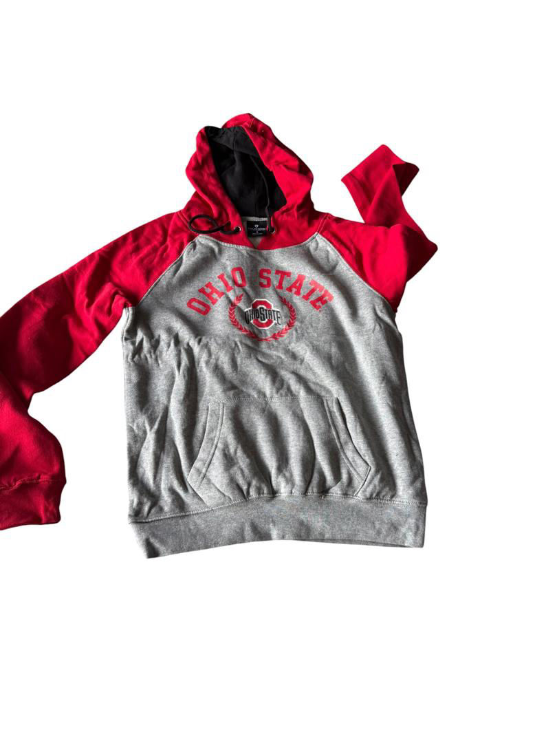 Thumbnail: Spell Out Ohio State University Football Hoodie Red
