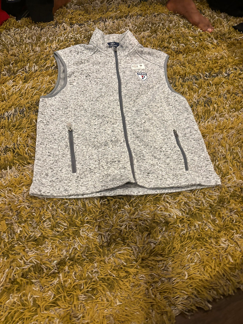 Thumbnail: University of Pennsylvania (UPenn) Heathered Fleece Full-Zip Vest