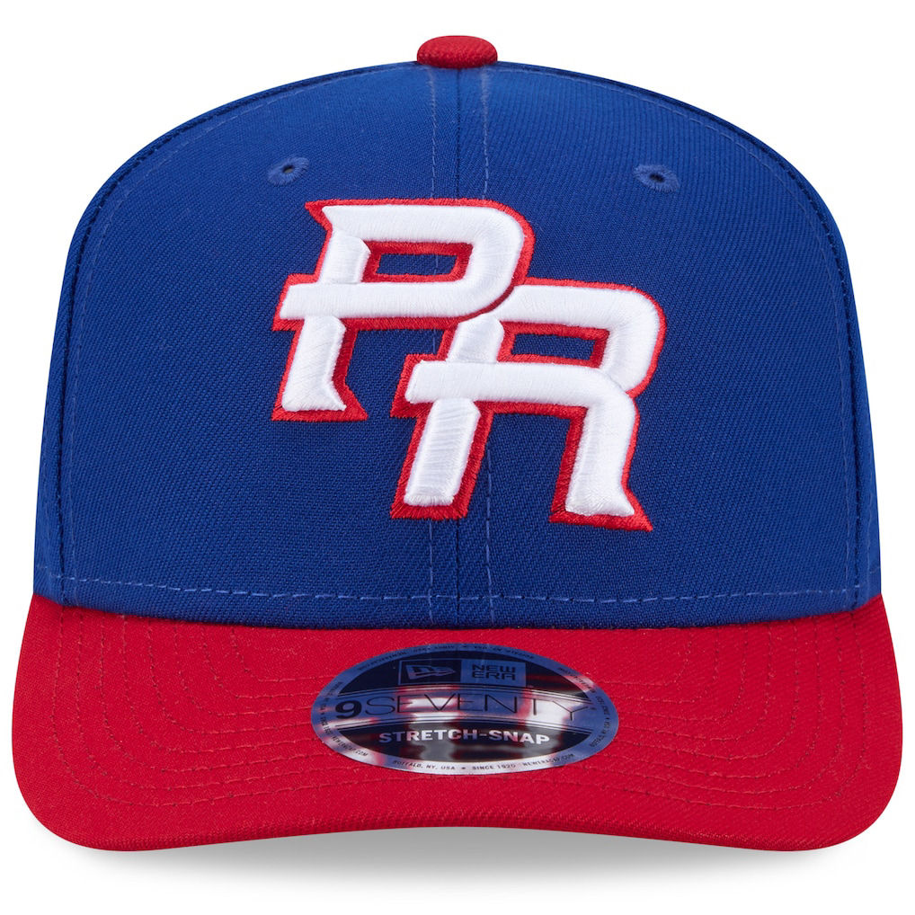 Men's Puerto Rico Baseball New Era Blue/Red 2026 World Baseball Classic 9SEVENTY