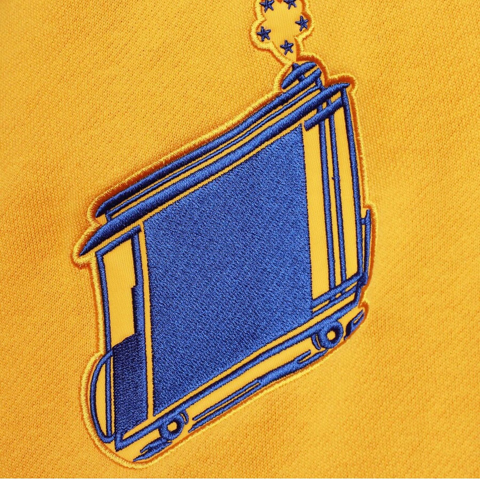 Thumbnail: San Francisco Warriors Mitchell & Ness Royal Hardwood Classics 75th Anniversary 