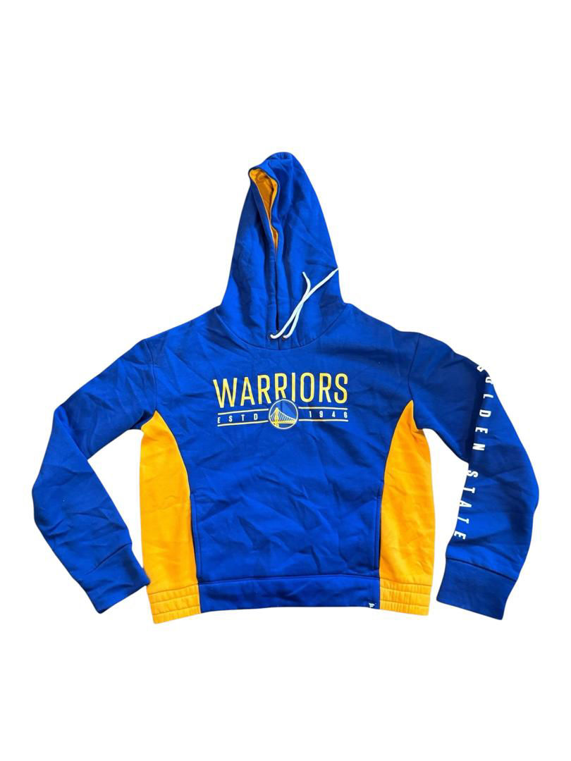 Thumbnail: Golden state Warriors Hoodie Men’s Medium Blue and Yellow Pullover Sweater 