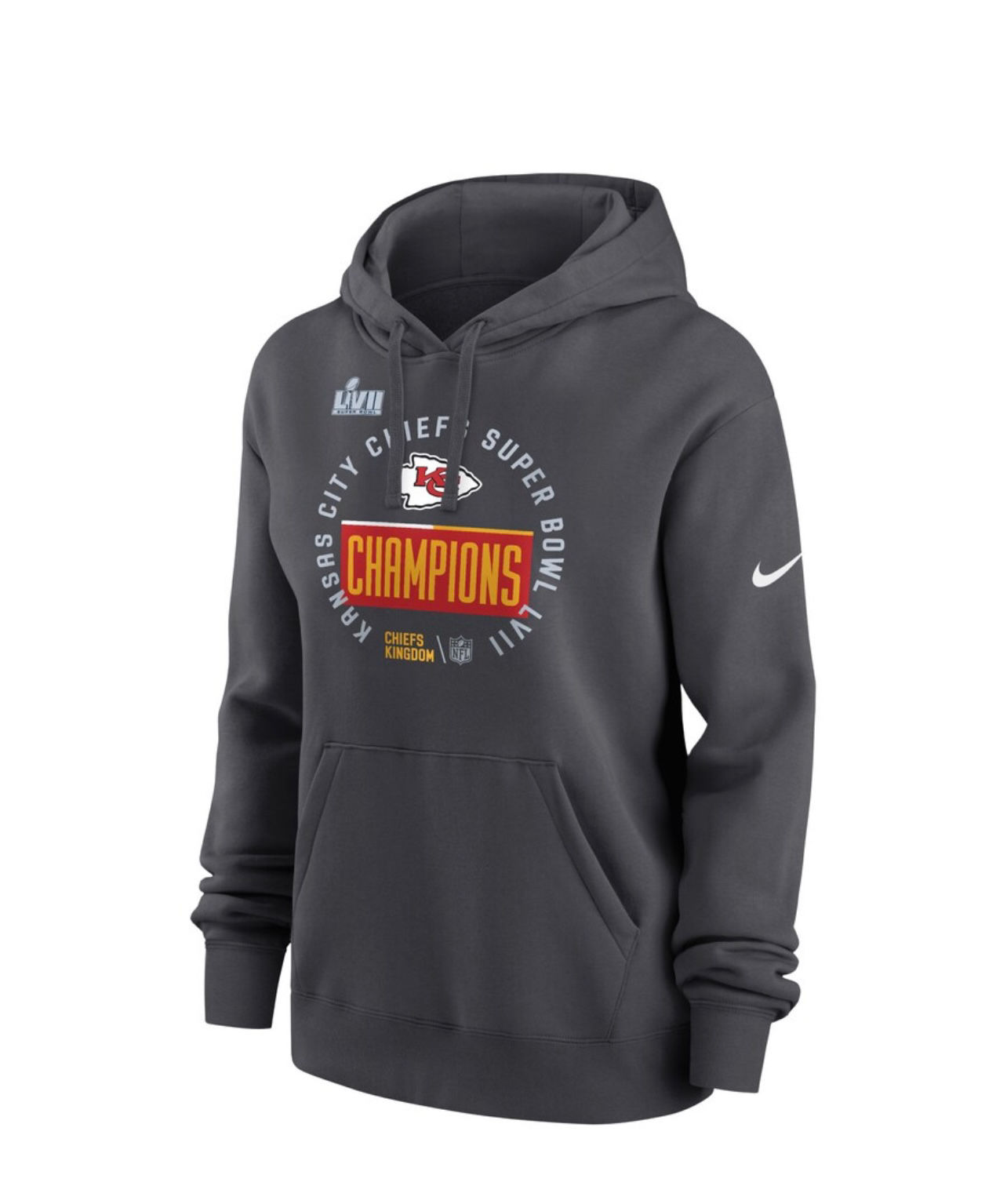 Nike Anthracite Kansas City Chiefs Super Bowl LVII Champions Locker Room Trophy 