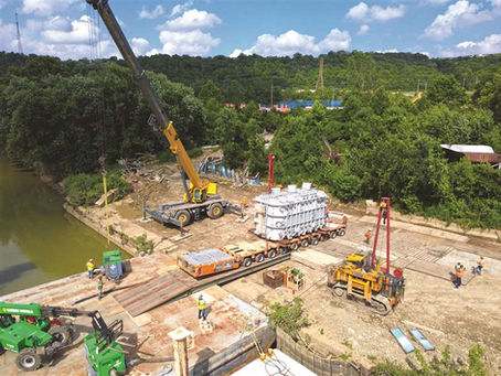 PSC Crane & Rigging Moves Three 160-Tonne Transformers from Kentucky to Ohio