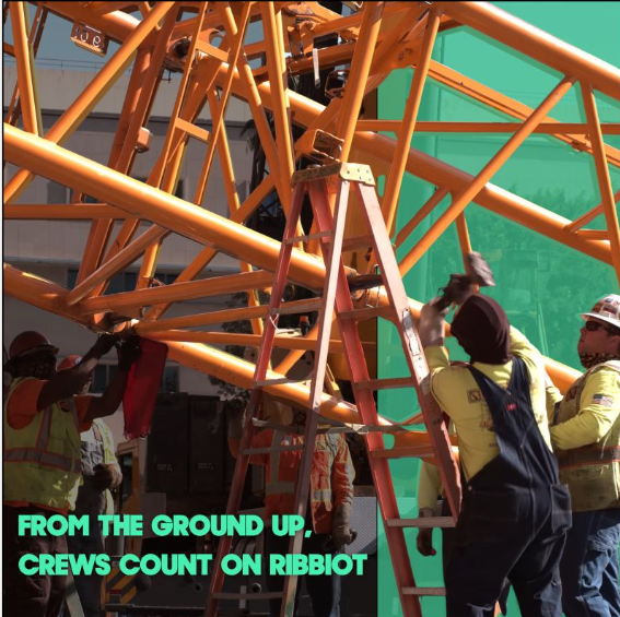 Construction team building crane, Crews count on Ribbiot