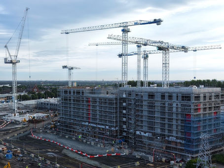 Five Raimondi Tower Cranes Support Dublin’s Southwest Gate Development