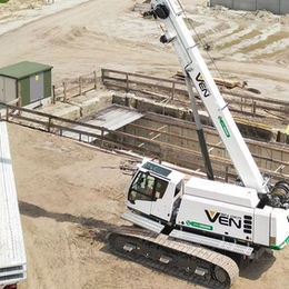 Electric SENNEBOGEN Crane Supports Construction of Electric Bus Depot in Breda