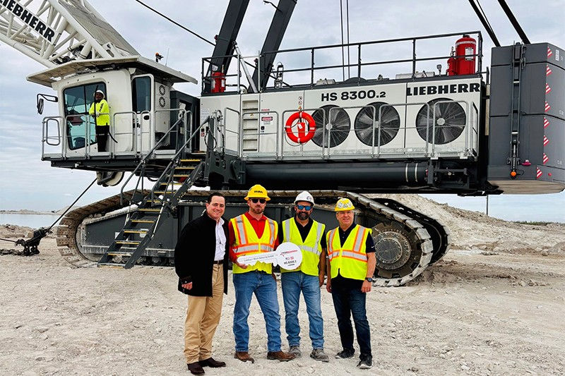 Liebherr Delivers First HS 8300.2 Dragline to Ryan Mining Inc.