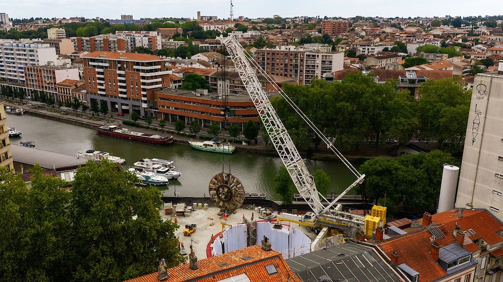Mediaco Extracts 150 Tonne TBM Cutterhead for Toulouse Metro Line C