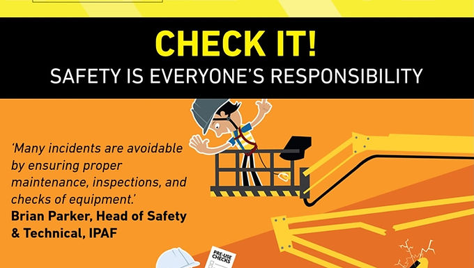 30-Second Takeaway IPAF’s new ‘Check It!’ safety campaign is calling on the powered access industry to prioritize equipment inspections, maintenance, and reporting procedures to help prevent avoidable accidents involving MEWPs and powered access equipment. The campaign includes practical guidance, toolbox talks, and new safety resources for operators, rental companies, and equipment owners. IPAF’s ‘Check It!’ Campaign The International Powered Access Federation (IPAF) has announced its 2026 Global Safety Campaign — ‘Check It!’ — aimed at improving safety standards across the powered access industry through stronger inspection, maintenance, and servicing practices. The campaign places a major focus on reducing risks associated with mechanical and technical failures involving mobile elevating work platforms (MEWPs) and other powered access equipment. According to IPAF, the initiative is designed to raise awareness around: The hazards associated with technical and mechanical equipment failure The risks linked to inadequate maintenance, inspections, and equipment checks Practical steps companies and operators can take to reduce risks Responsibilities related to equipment inspections and servicing The importance of incident and near-miss reporting to improve global safety data Industry Focus on Preventable Incidents The launch of the campaign follows continued industry concerns surrounding avoidable incidents involving powered access equipment. Brian Parker, IPAF’s Head of Safety and Technical, emphasized the importance of preventative maintenance and inspections in reducing workplace accidents. “In 2024, IPAF received eight reports of fatal and major injuries relating to mechanical or technical failures on all types of powered access equipment, with six fatalities reported.” “Although this data represents a 33 percent year-on-year decrease in reports and a 45 percent year-on-year decrease in fatalities, every incident and life lost is one too many.” Parker added: “Many incidents involving powered access equipment are avoidable. By ensuring that machines are properly maintained, inspected, and checked before use, we can significantly reduce risks and protect lives.” New Safety Resources Released by IPAF As part of the ‘Check It!’ campaign, IPAF has released several new educational and operational resources designed to support operators, rental companies, fleet managers, technicians, and safety professionals. The materials include: Guidance on Buying a Pre-Owned Aerial Work Platform The guidance is intended to help buyers evaluate used powered access equipment and identify potential mechanical, structural, and safety concerns before purchase. Principles of Service, Maintenance, and Inspections of Powered Access Equipment This resource outlines best practices for servicing schedules, maintenance requirements, inspection processes, and operational safety standards for MEWPs and powered access machinery. Toolbox Talk: Pre-Delivery Inspections of MEWPs (Rental) The toolbox talk focuses on the importance of pre-delivery inspections within rental operations to ensure machines arrive onsite in safe working condition. Andy Access Posters IPAF has also released new safety posters including: ‘Pre-Hire Inspections’ ‘Check Your MEWP’ These materials are designed to reinforce safety messaging and encourage operators and companies to adopt stronger inspection procedures across jobsites and fleet operations. The Importance of Reporting and Data Collection Another major focus of the campaign is improving global incident reporting. IPAF continues encouraging operators, rental companies, and contractors to report incidents and near misses involving powered access equipment. The organization says this data plays a critical role in identifying trends, improving safety guidance, and shaping future industry initiatives. By increasing reporting participation globally, IPAF aims to strengthen industry-wide understanding of operational risks and help reduce future accidents. Powered Access Safety Remains a Global Priority As powered access equipment continues playing a larger role across construction, infrastructure, industrial maintenance, utilities, and energy projects worldwide, industry organizations continue emphasizing the importance of proper training, inspection routines, and preventative maintenance. The ‘Check It!’ campaign reinforces the message that equipment safety begins long before a machine arrives onsite — and that inspection, servicing, and operational responsibility remain critical at every stage of a machine’s lifecycle. About IPAF The International Powered Access Federation (IPAF) promotes the safe and effective use of powered access equipment worldwide. The organization provides technical guidance, operator training programs, safety campaigns, and industry standards supporting the global powered access sector. IPAF works with manufacturers, rental companies, contractors, training centers, and industry professionals to improve operational safety and reduce accidents involving powered access equipment. Website: https://www.ipaf.org Frequently Asked Questions What is IPAF’s ‘Check It!’ campaign? IPAF’s ‘Check It!’ campaign is a global safety initiative focused on improving inspections, maintenance, servicing, and operational safety practices involving powered access equipment and MEWPs. What types of equipment does the campaign focus on? The campaign primarily focuses on powered access equipment, including mobile elevating work platforms (MEWPs), aerial work platforms, and related lifting equipment. Why are pre-use inspections important for MEWPs? Pre-use inspections help identify mechanical issues, safety hazards, and operational concerns before equipment is used onsite, reducing the risk of accidents and equipment failures. What resources has IPAF released as part of the campaign? IPAF has released guidance on purchasing pre-owned aerial work platforms, maintenance and inspection best practices, toolbox talks for rental inspections, and new safety posters. Why does IPAF encourage incident and near-miss reporting? Incident and near-miss reporting helps IPAF collect global safety data, identify trends, improve industry guidance, and support future safety initiatives aimed at reducing accidents and fatalities.