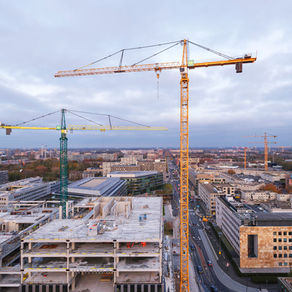 Liebherr High-Top Cranes Drive Progress on Office Development in Amsterdam
