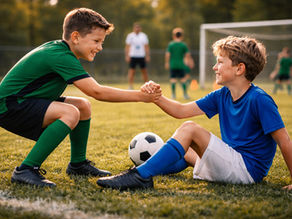 Football academy values shown through respect teamwork character confidence