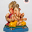 Thumbnail: 12" Vighnaharta Ganesha (VGUK 122) | Clay Ganesha