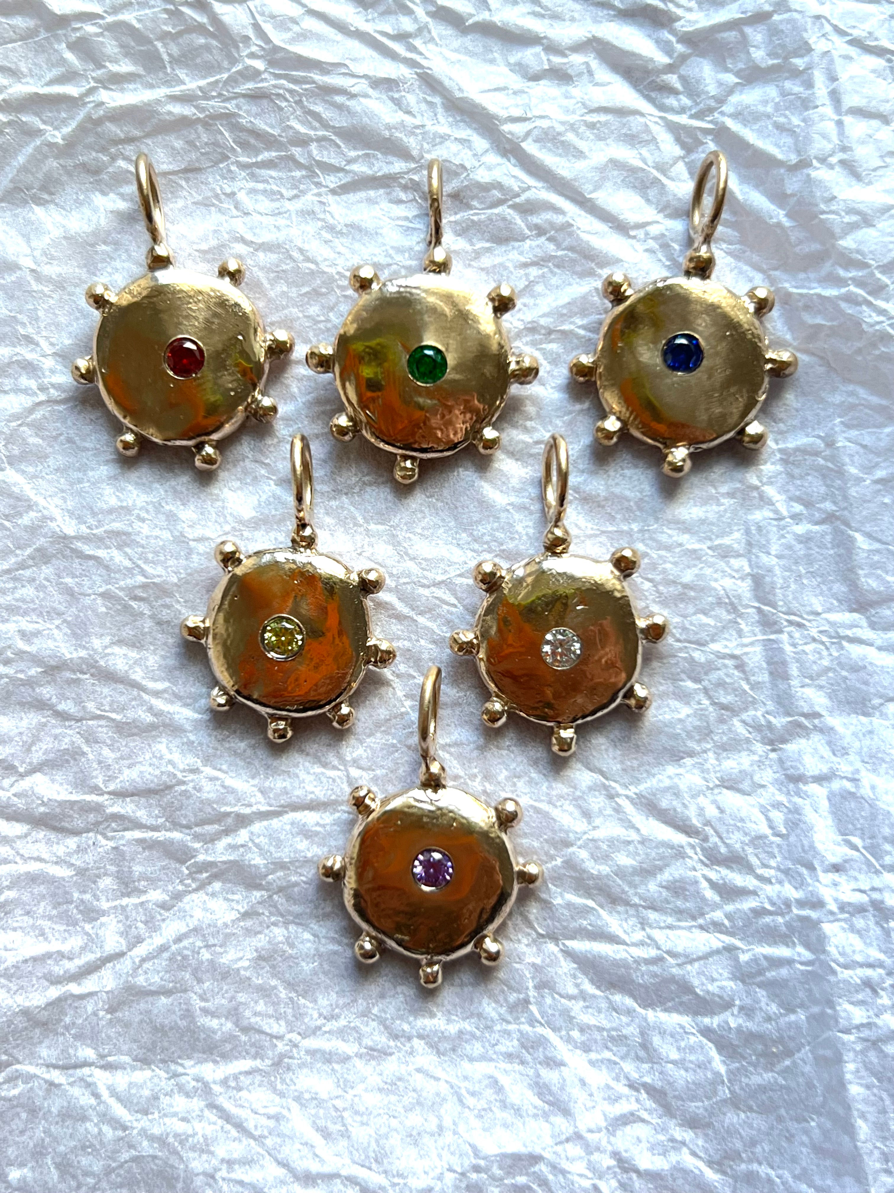 Large bronze amulet pendant