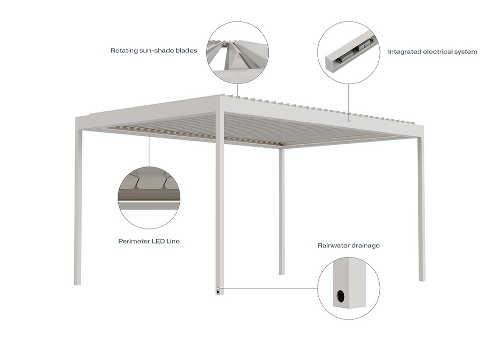 Louvre Roof Features